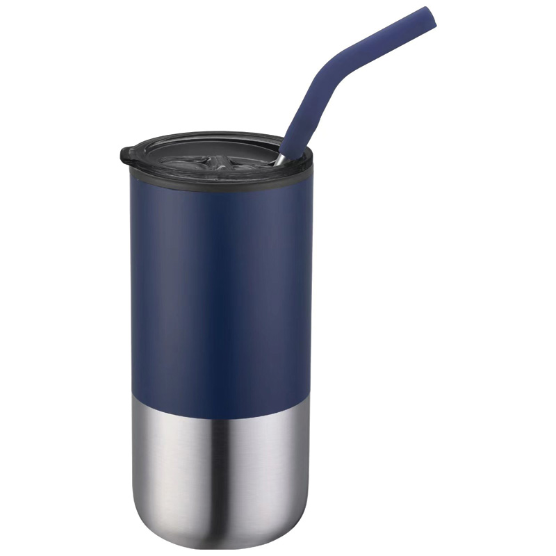 16oz. Stainless Steel Tumbler with Silicone Straw 3