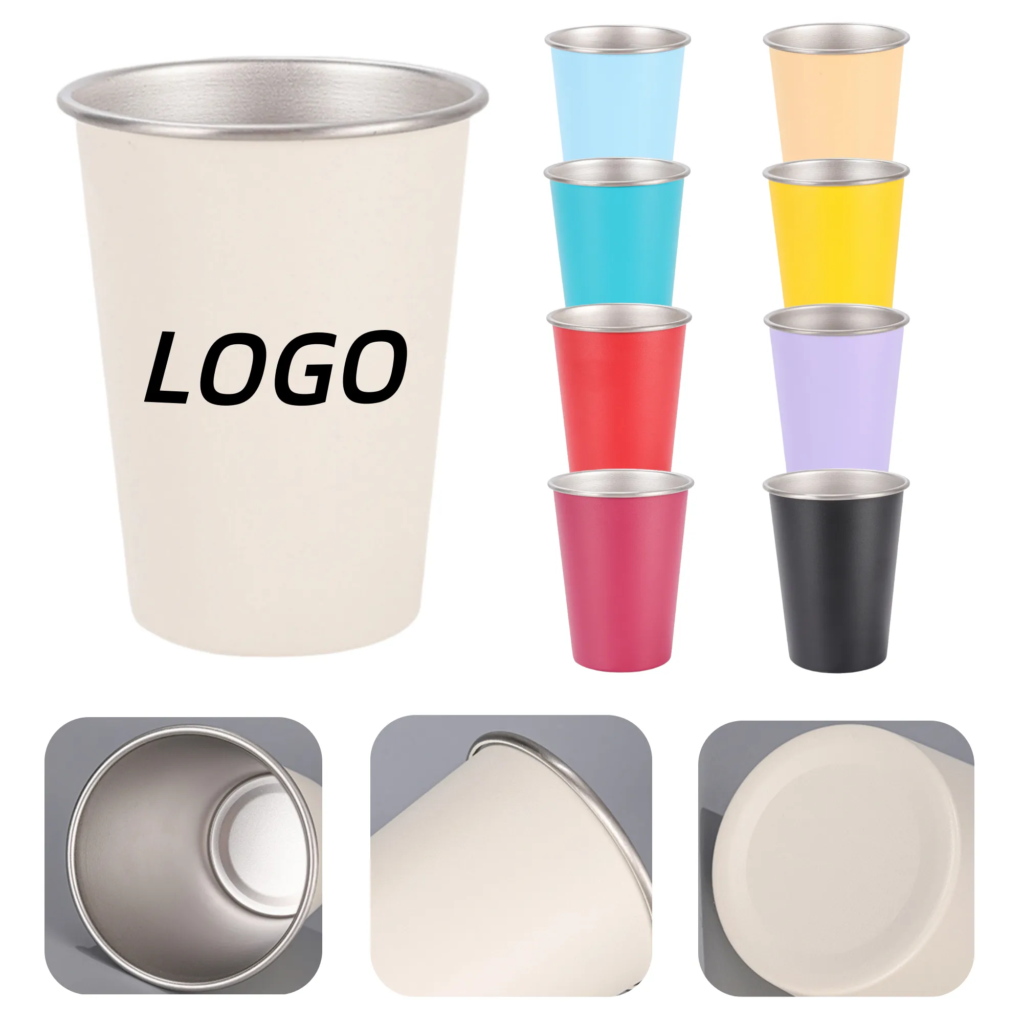 304 Stainless Steel Single-Layer Water Cup 3