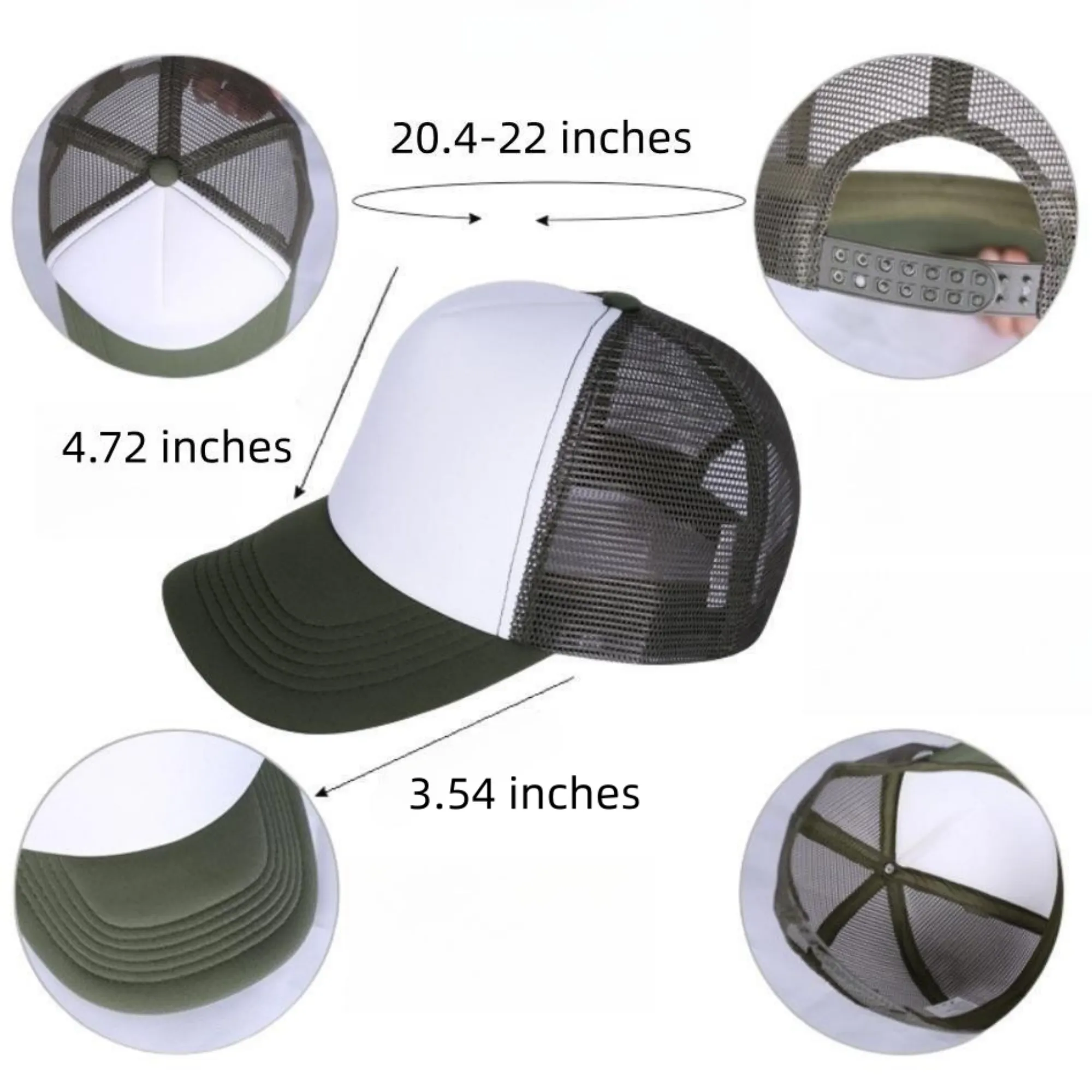 Custom Logo Trucker Adjustable Baseball Cap Kids Unisex 5