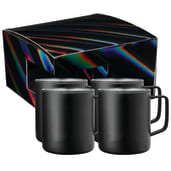 Rover Camp Mug 14oz Powder coated 4 in 1 Gift Set 19
