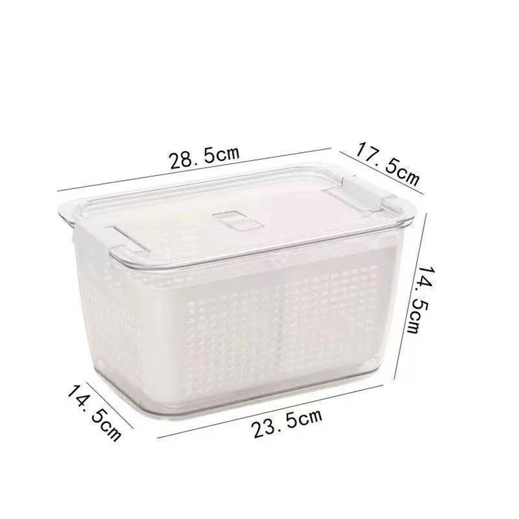 Transparent Drain Keep Fresh Storage Box 2