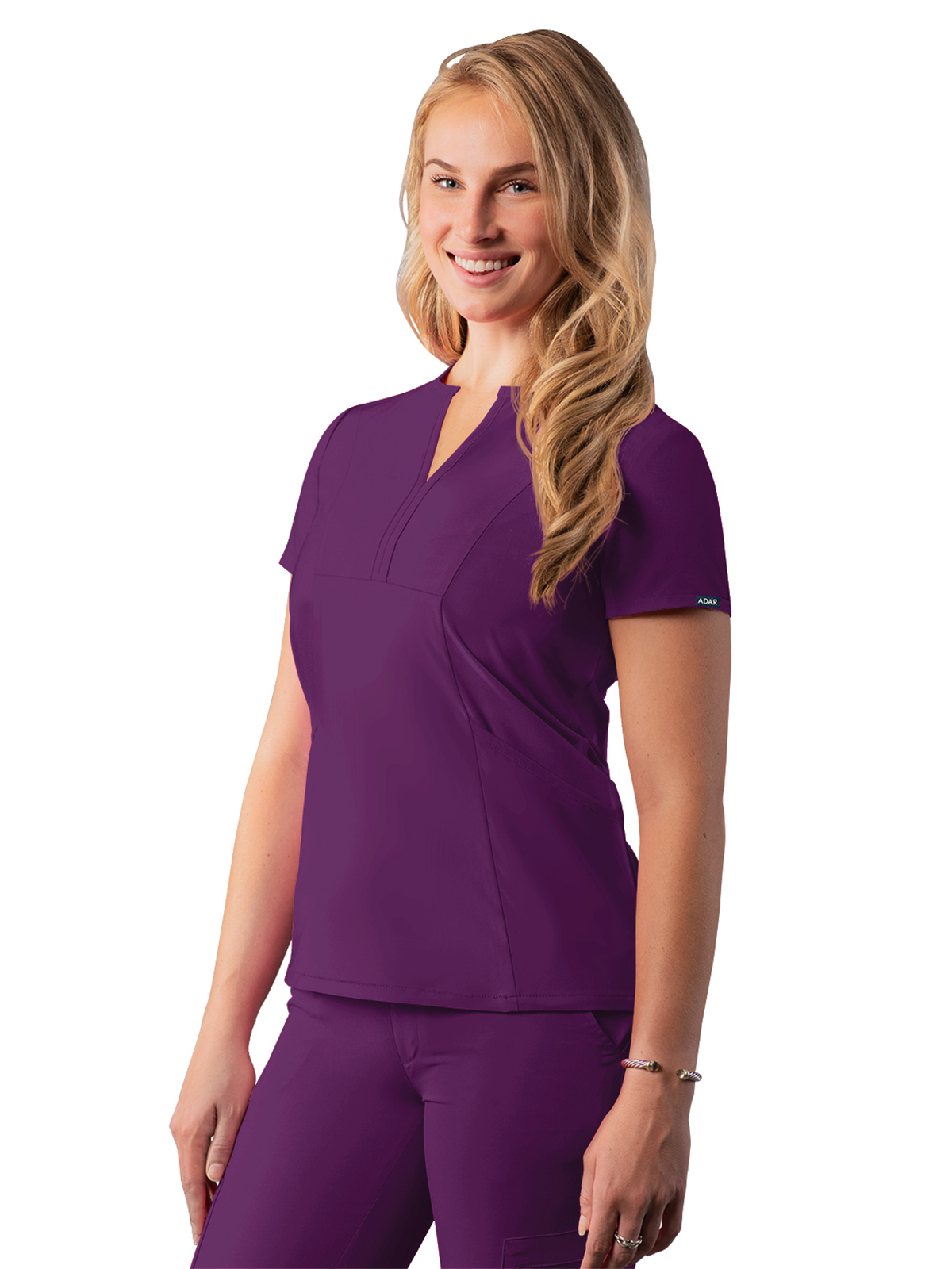 Adar - Addition - Women's Notched V-Neck Top 22