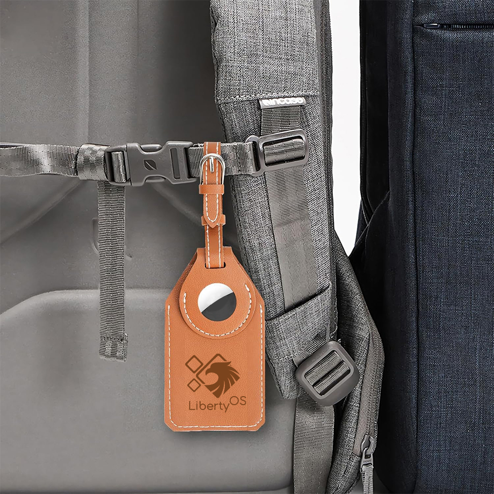 PU Luggage Tag with AirTag Slot 18