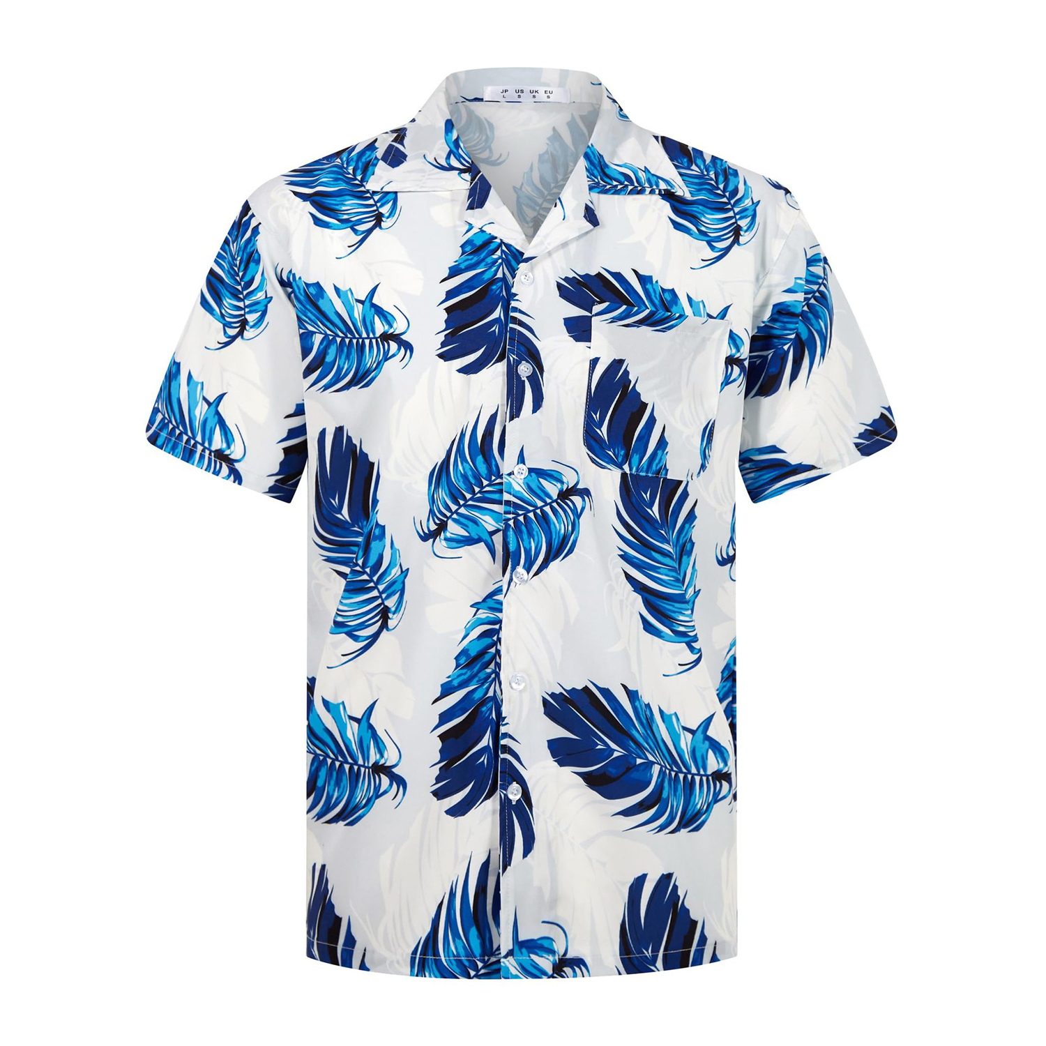 Tropical Print Beach Stretch Polyester Shirt 8