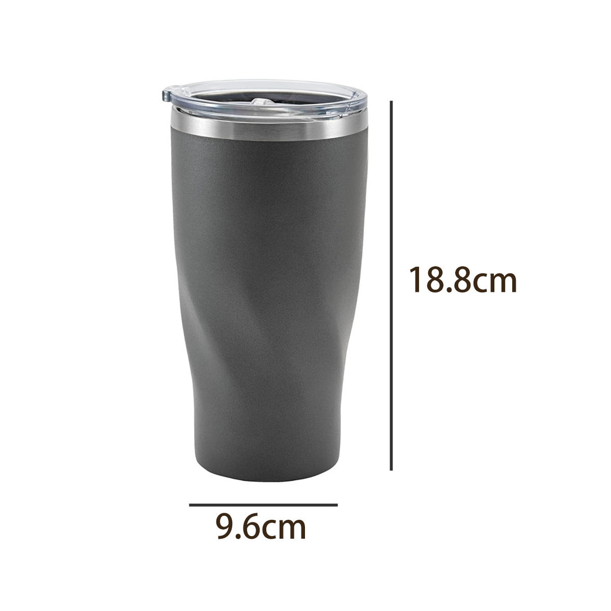 20oz Stainless Steel Twist Design Tumbler 4