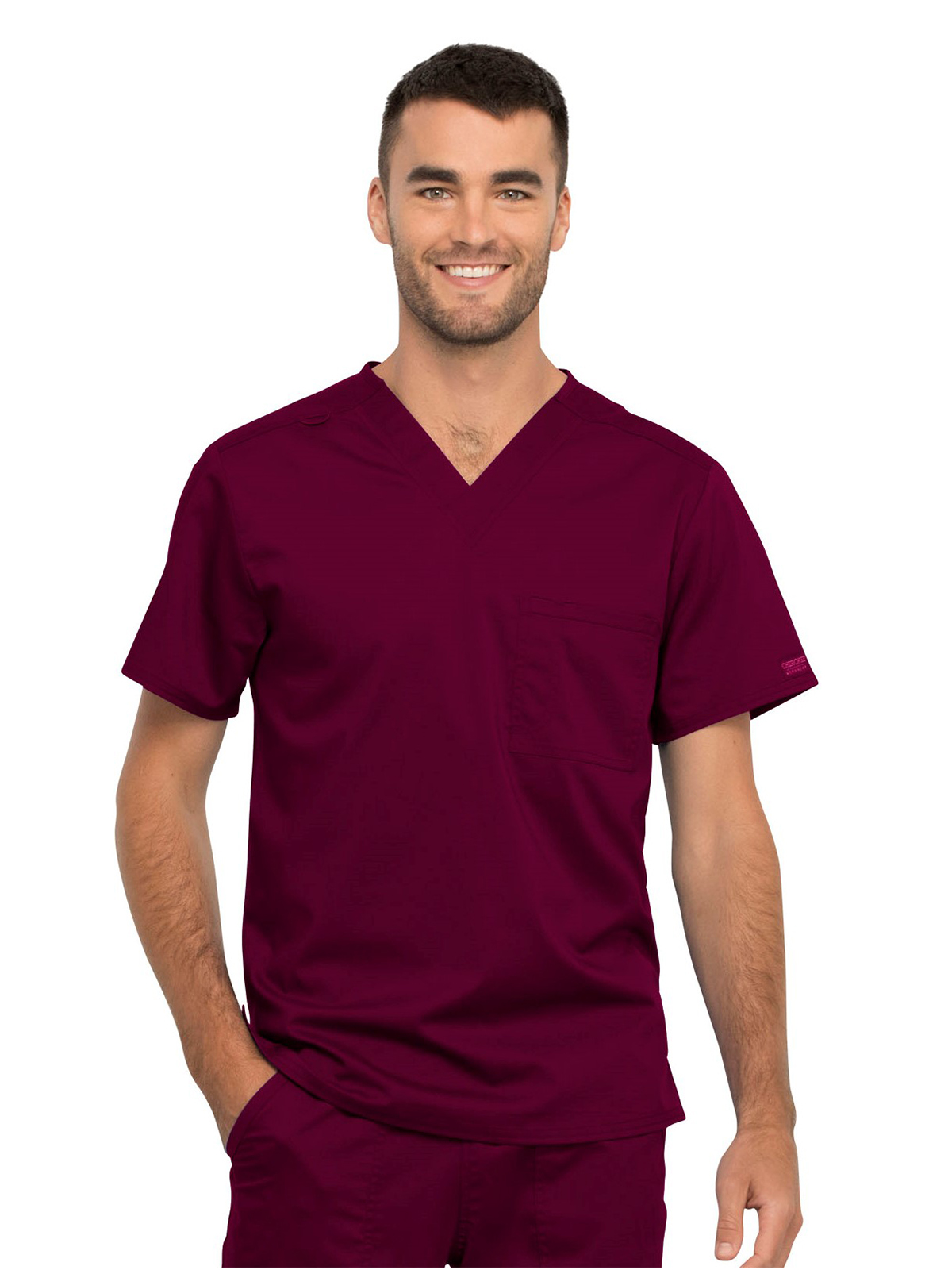 Cherokee - Workwear Revolution - Unisex 1-Pocket Tuckable V-Neck Top 24
