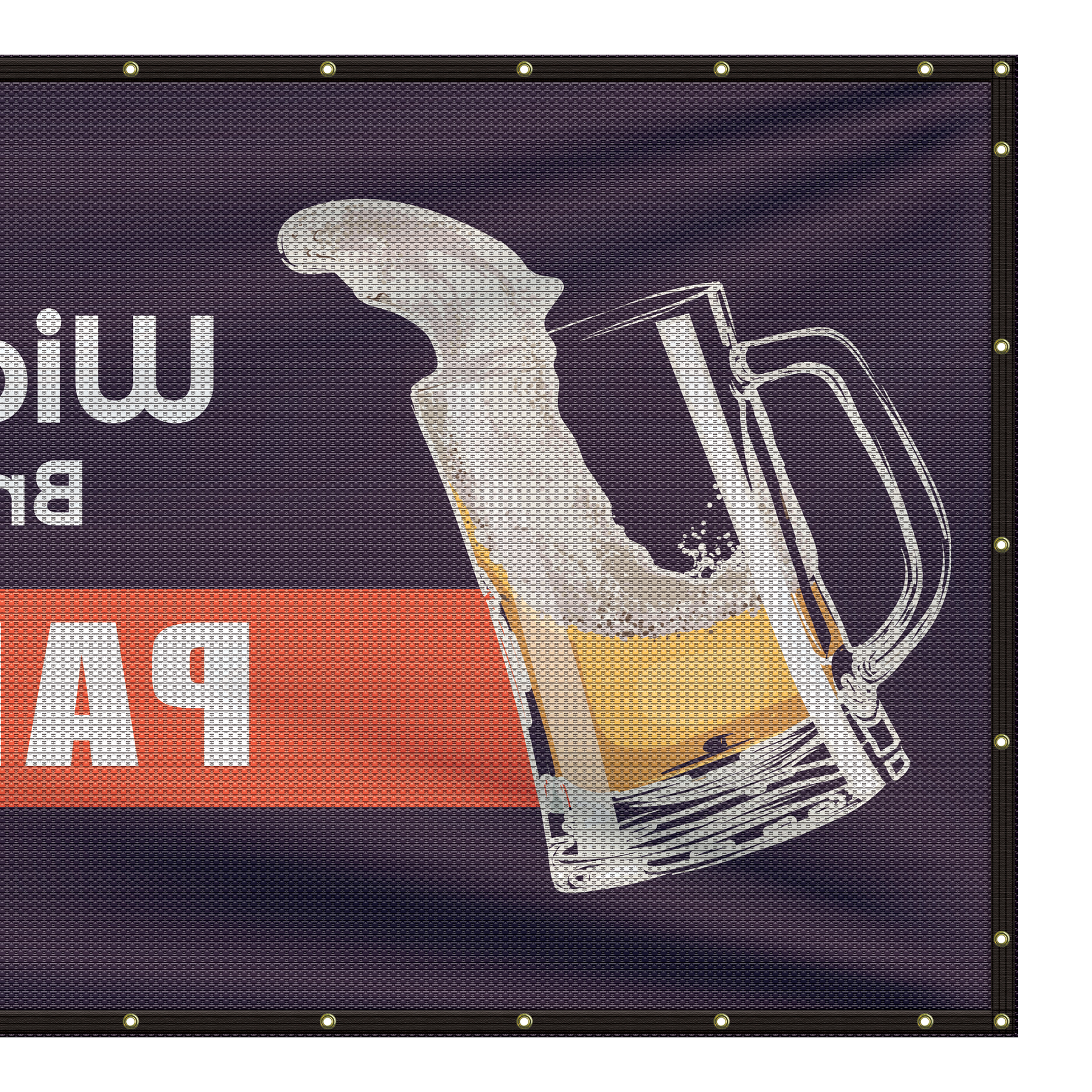 5' x 12' Premium Polyester Mesh Banner 9