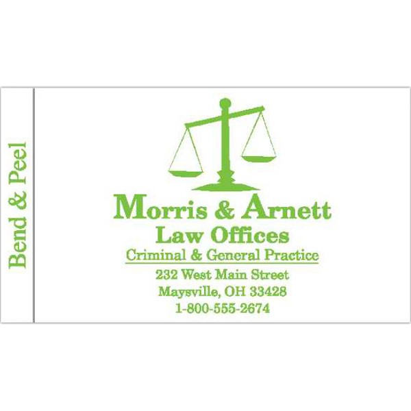 Quick Ship Self-Stick Business Card Label 2