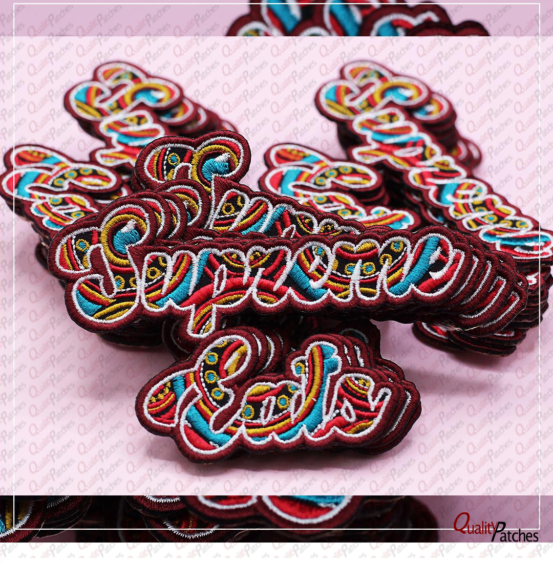 Custom Die Cut Embroidered Patches 63