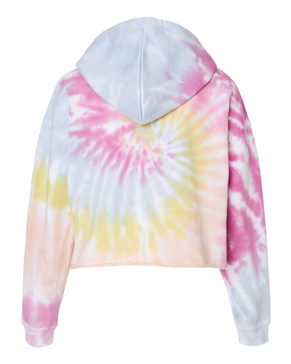Women's Tie-Dyed Crop Hooded Sweatshirt - 8333 16