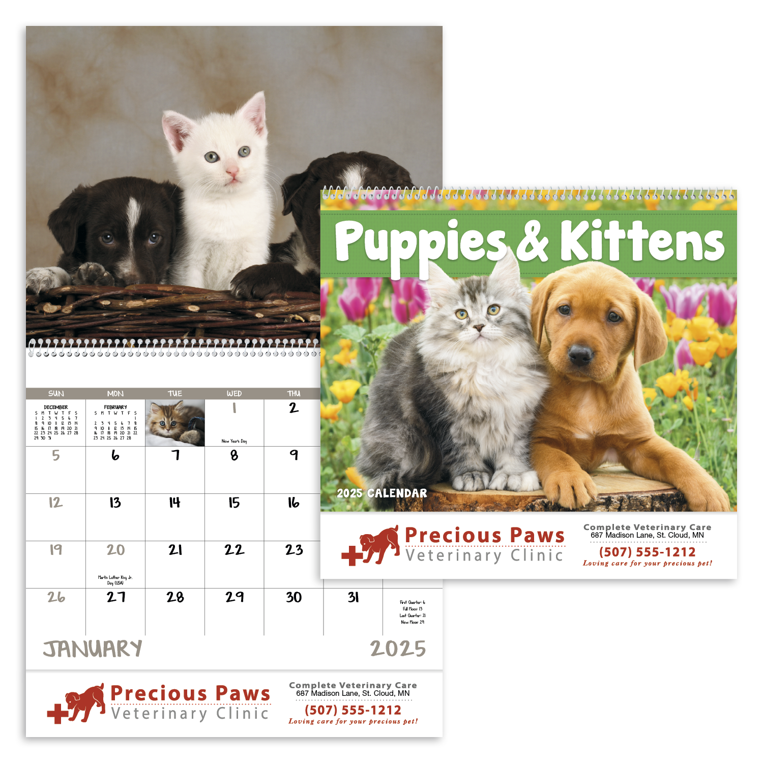 Good Value™ Puppies & Kittens - Spiral Calendar 31