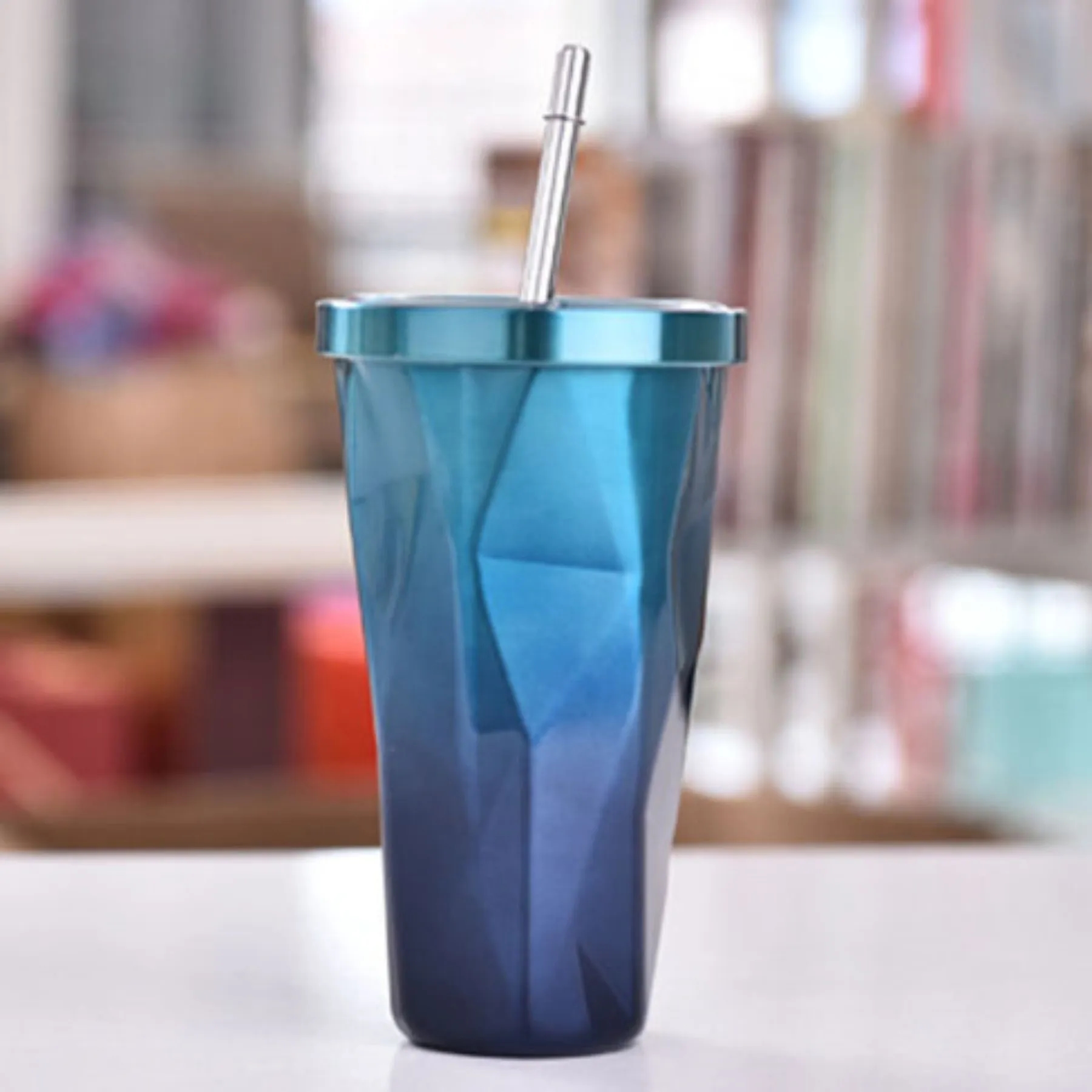 18oz Gradient Diamond-shaped Cup 13