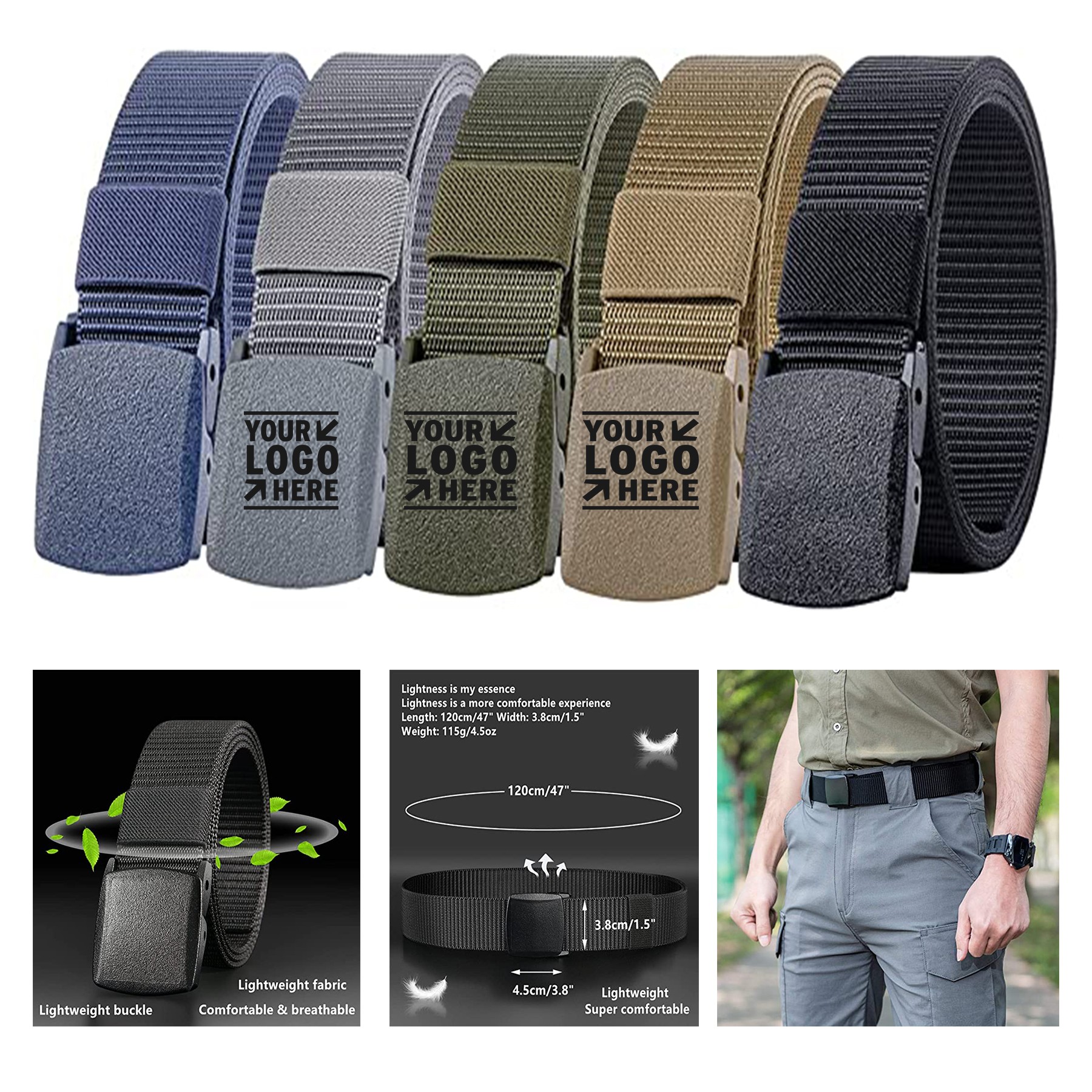 47 x 1.5 Inches Nylon Military Tactical Belt 2