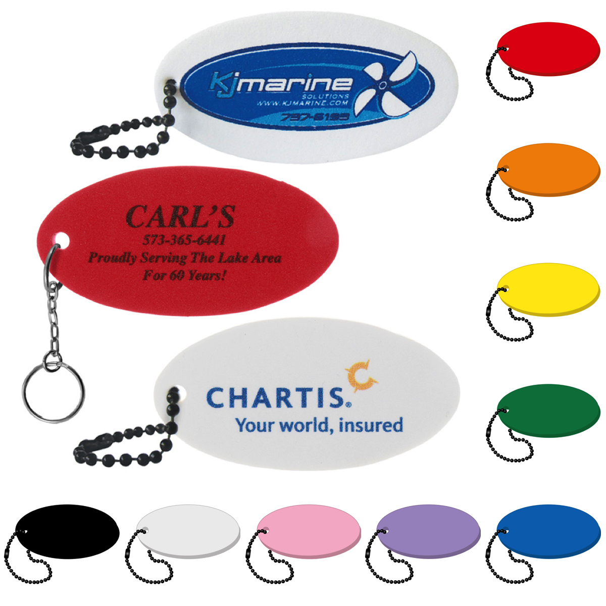 Oval Key Tag 14