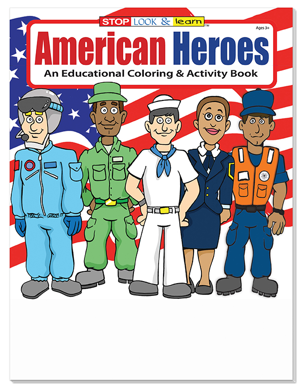 COLORING BOOK - American Heroes Coloring & Activity Book 5