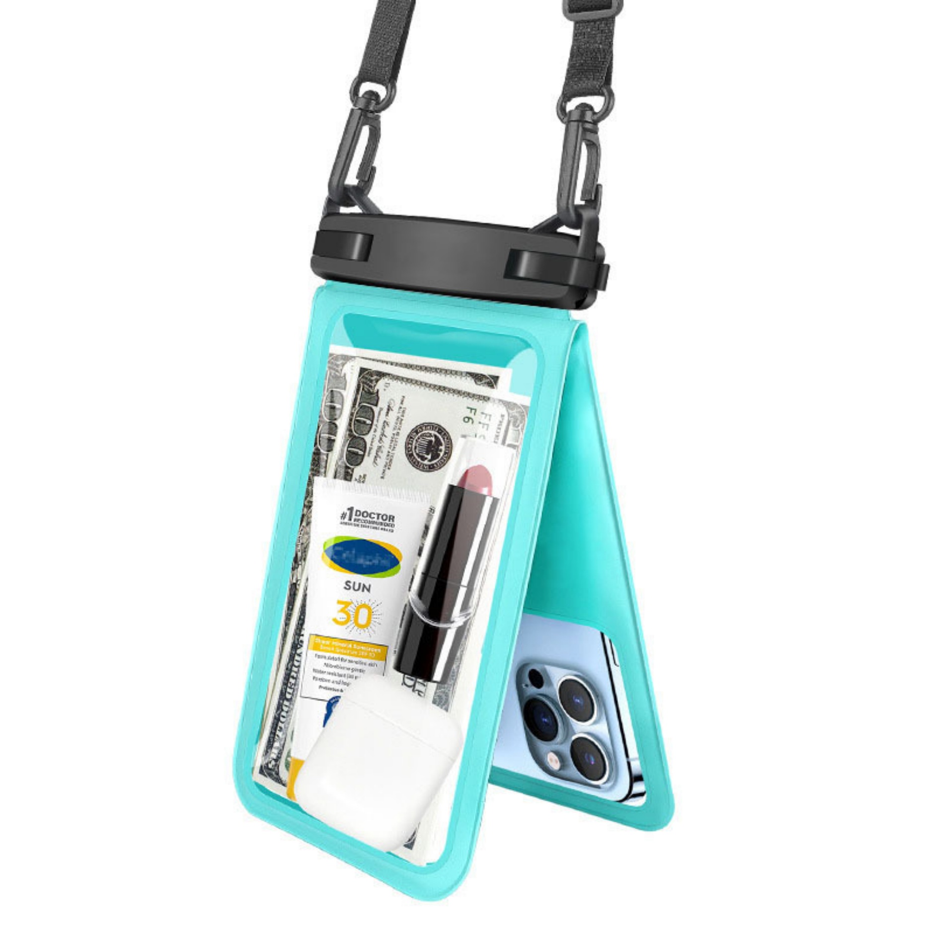 Large Double Space Waterproof Phone Pouch 5