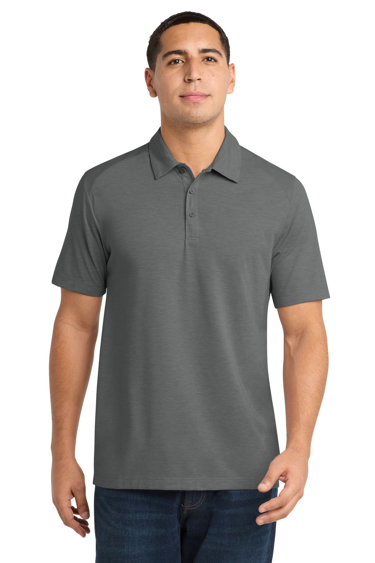 Sport-Tek PosiCharge Tri-Blend Wicking Polo. ST405 44