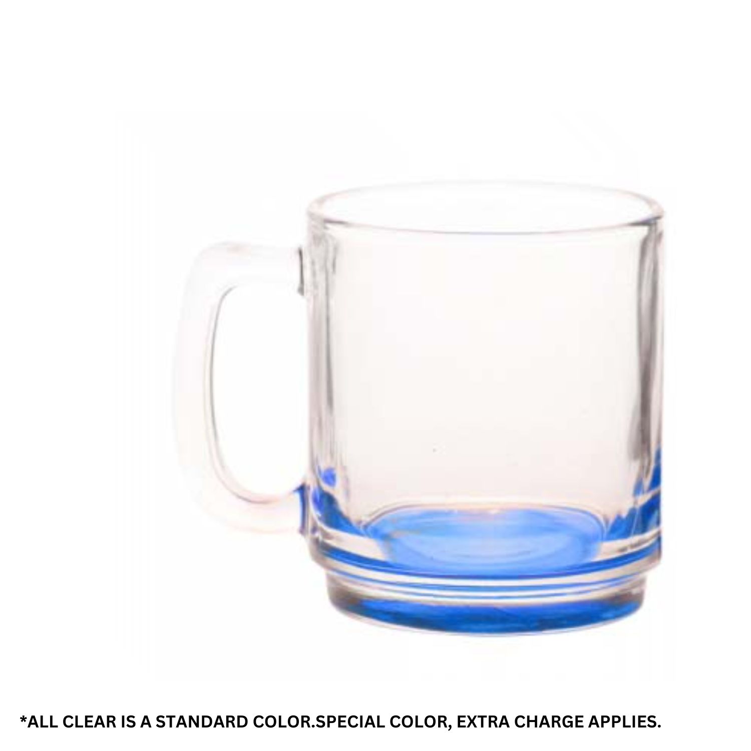 Clear Glass Coffee Mugs, 9 oz. 6