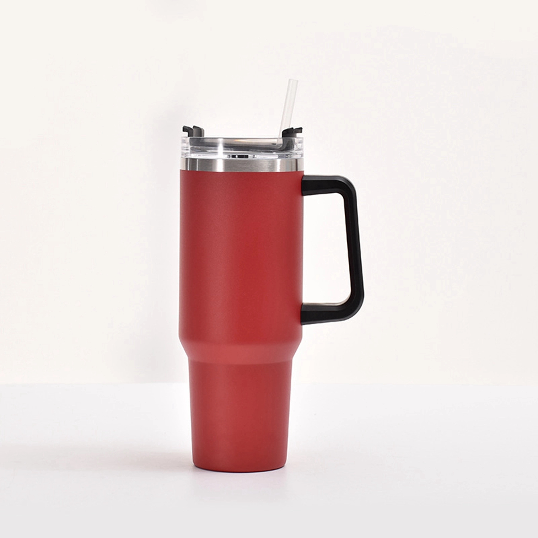 30 Oz. Vacuum Stainless Steel Tumbler with Handle & Straw 9