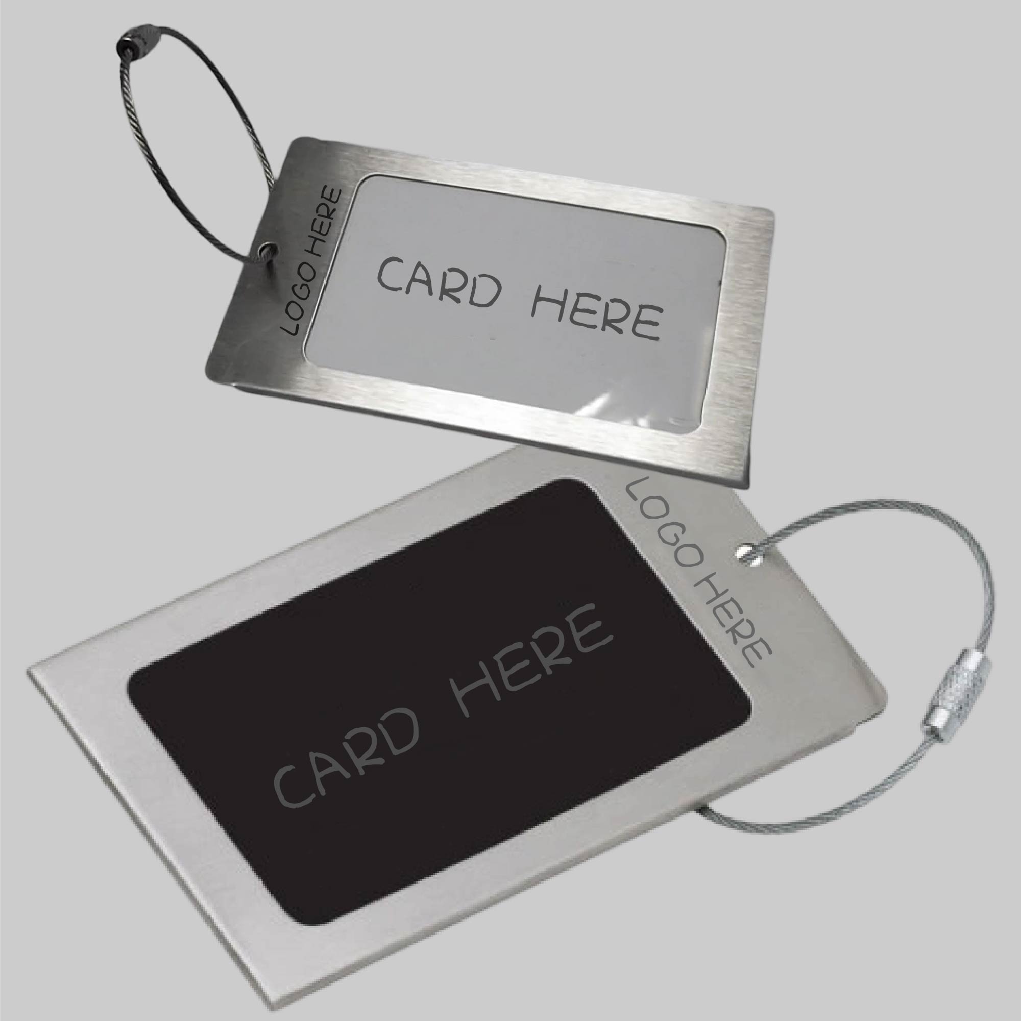 Metal Plane Luggage Tag 1