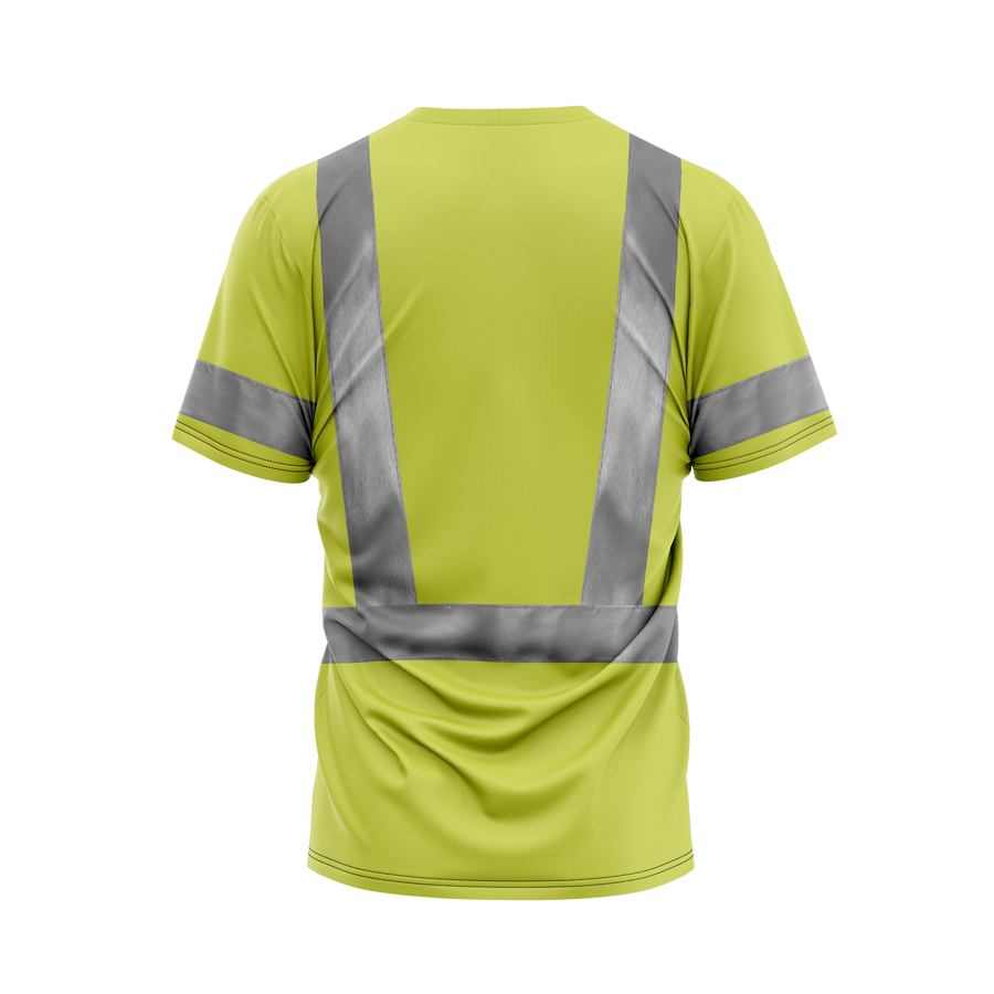 VISIPRO Short Sleeve Reflective Safety T-Shirt - Poly-Cotton Pique 2