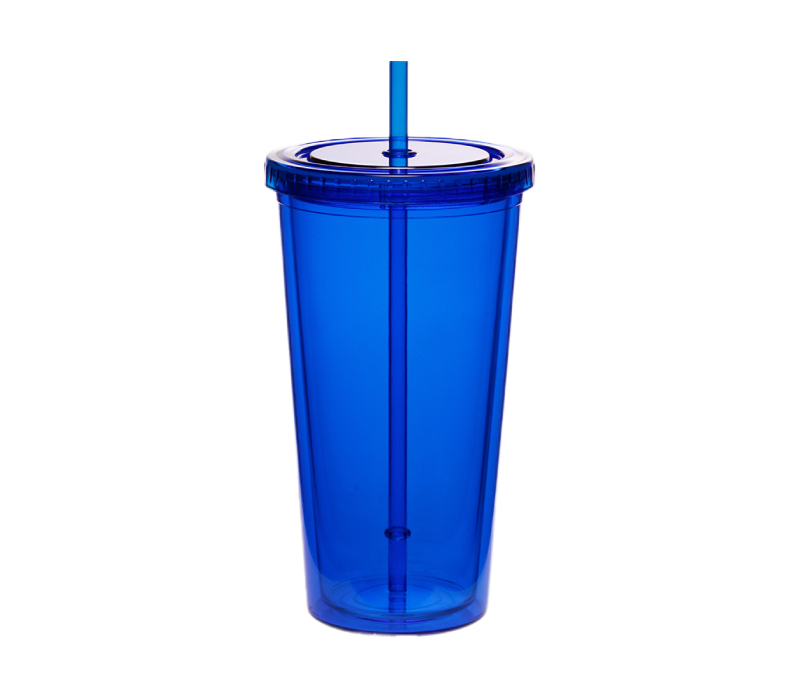 Double Wall Acrylic Tumbler with Straw, 20 oz. 5