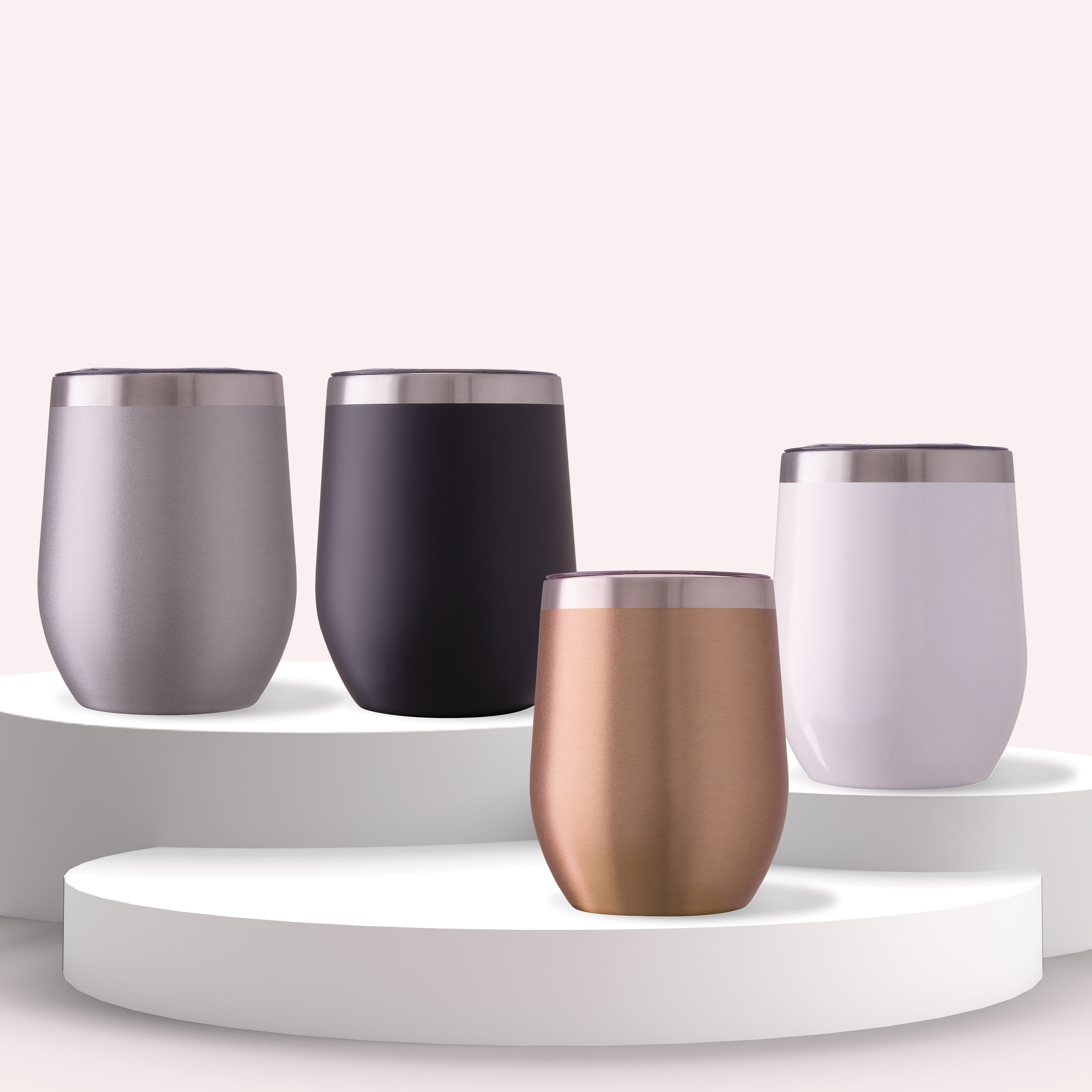 Small talk metallic 300 ml / 10 oz stainless steel stemless cup