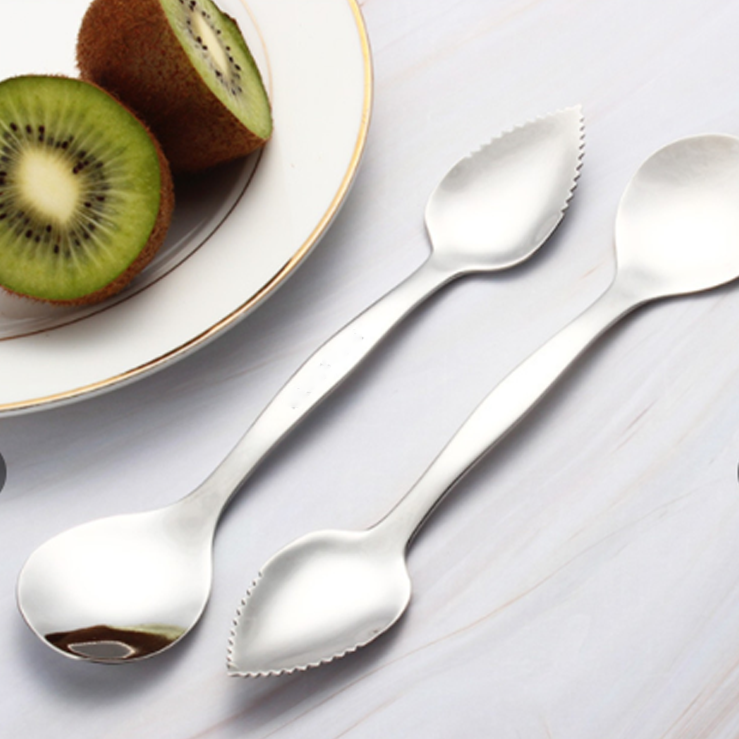 Stainless Steel Double Head Digging Spoon 4