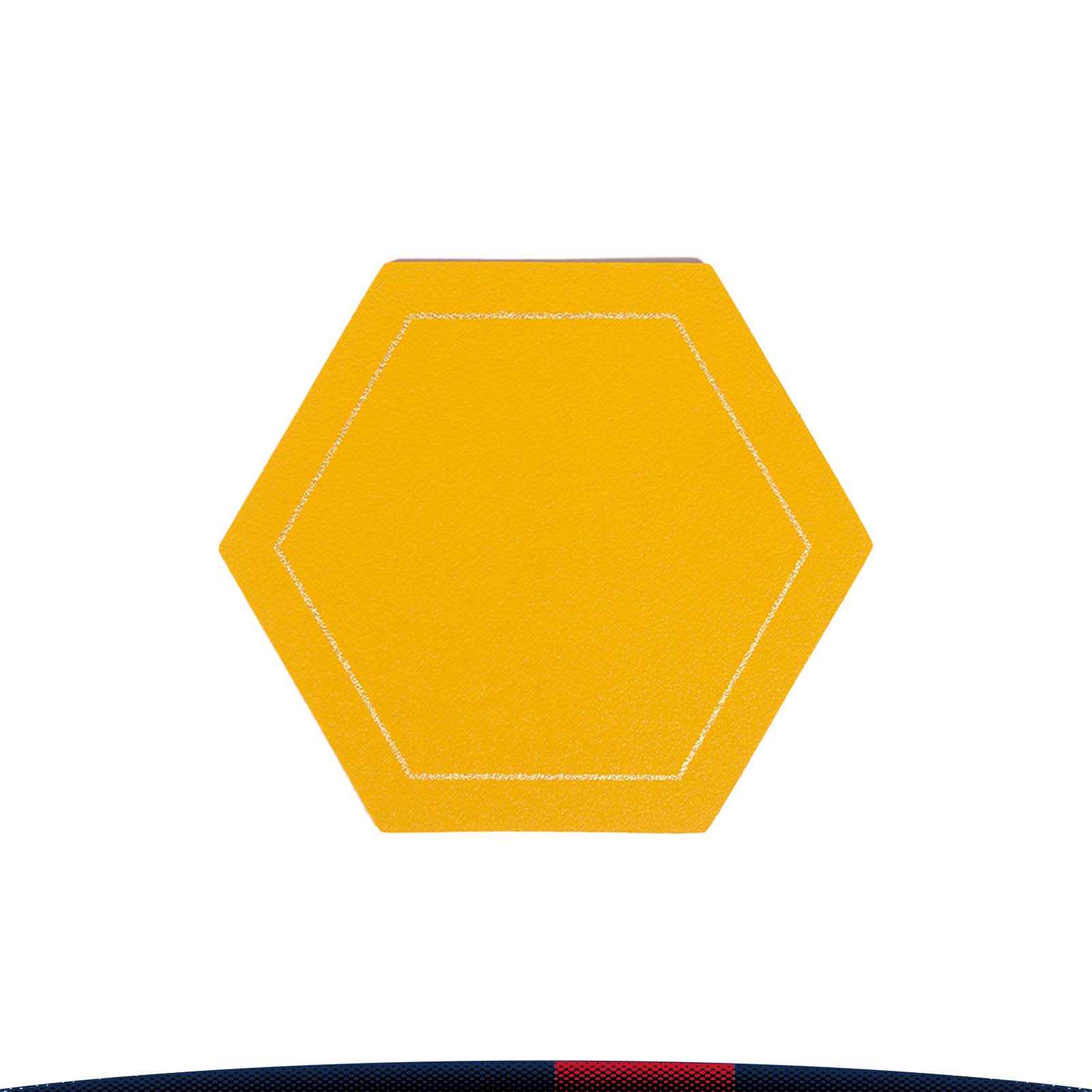 Hexagon PU Leather Coaster 4