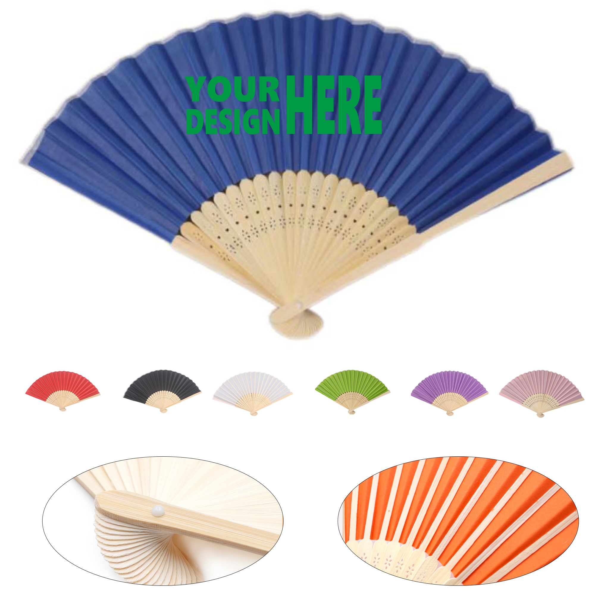 Polyester Folding Pocket Fan 2