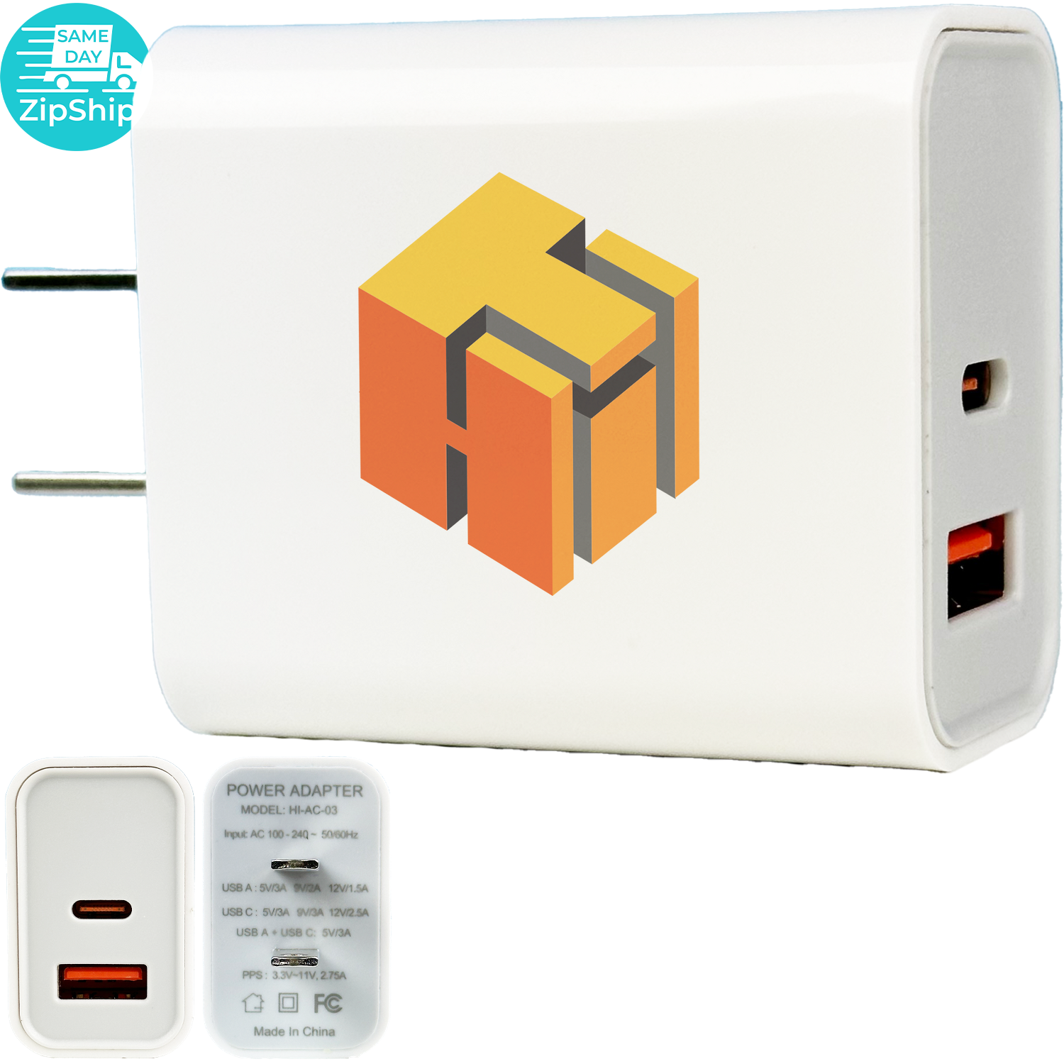 2 In1 Usb Wall Charger 30w 2