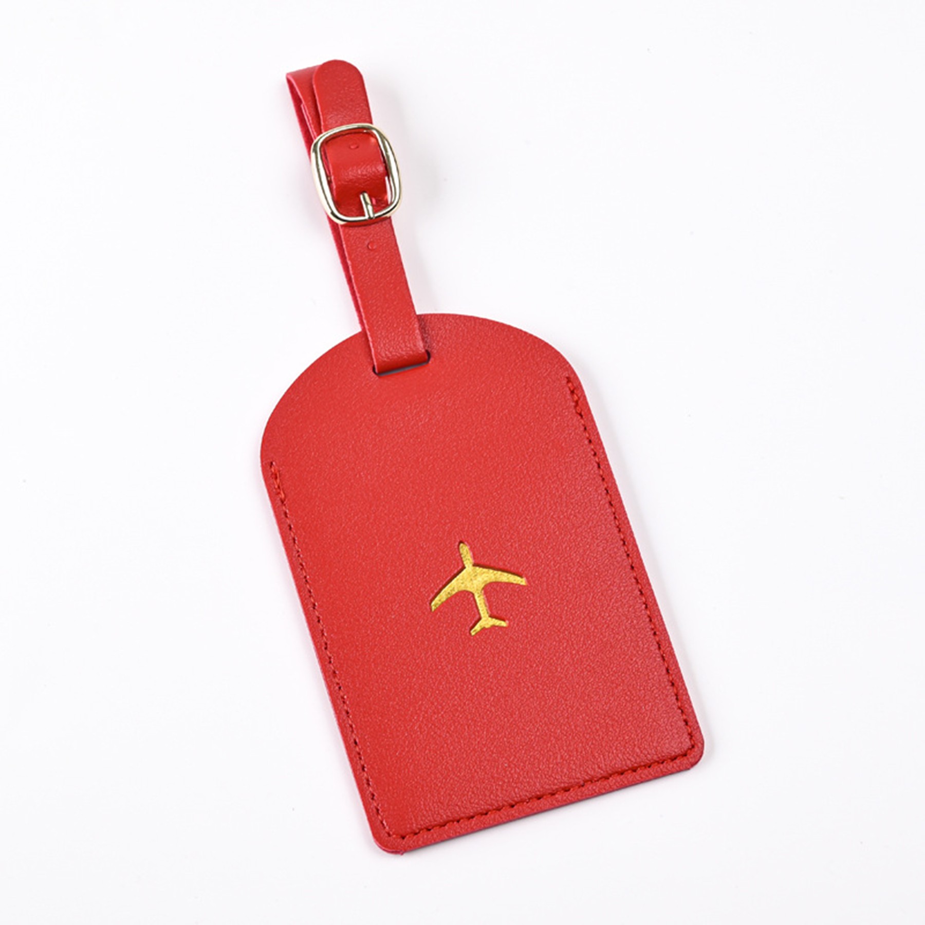 PU Leather Stamping Aircraft Boarding Pass Hanging Tag 3