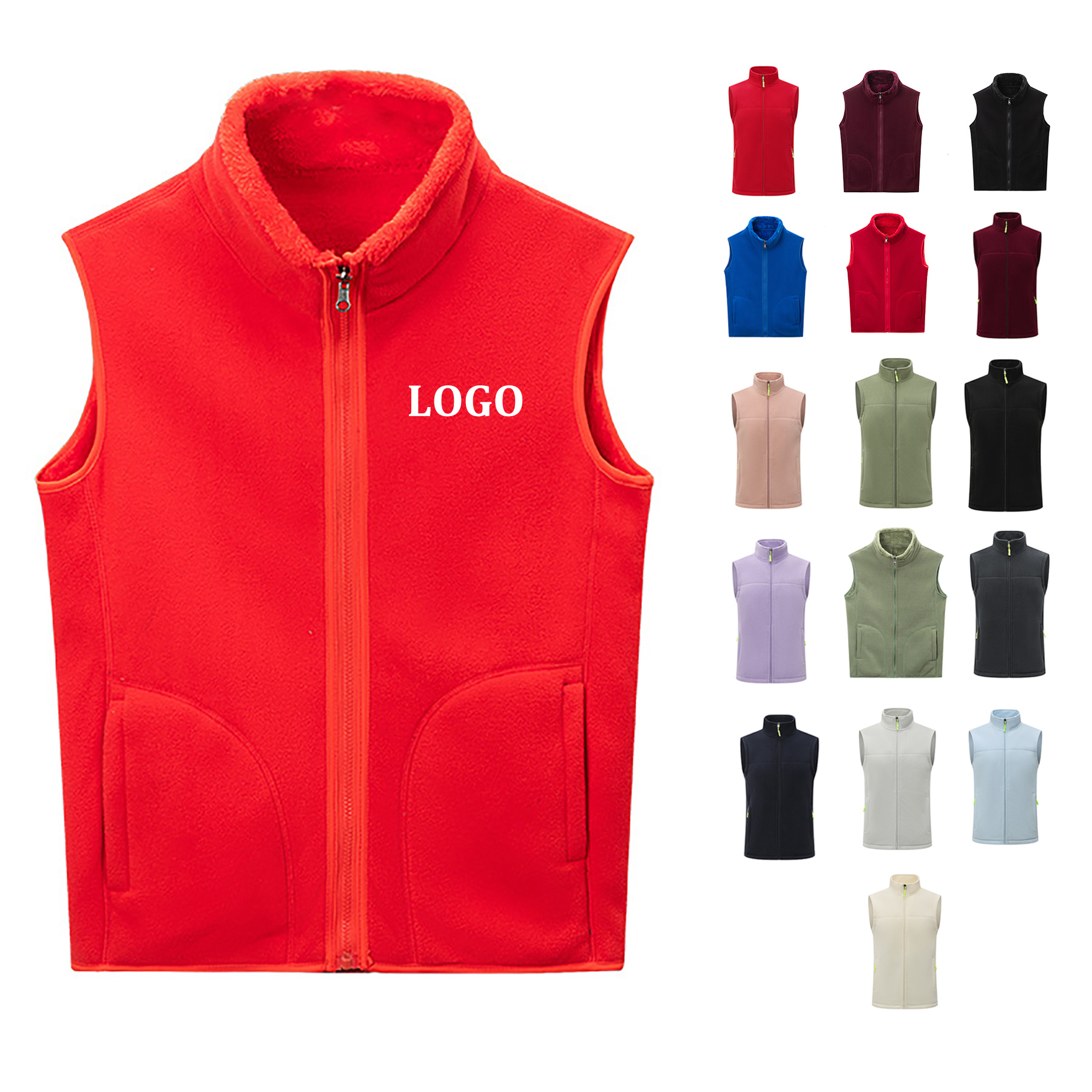 Fleece Sleeveless Sports Vest 13
