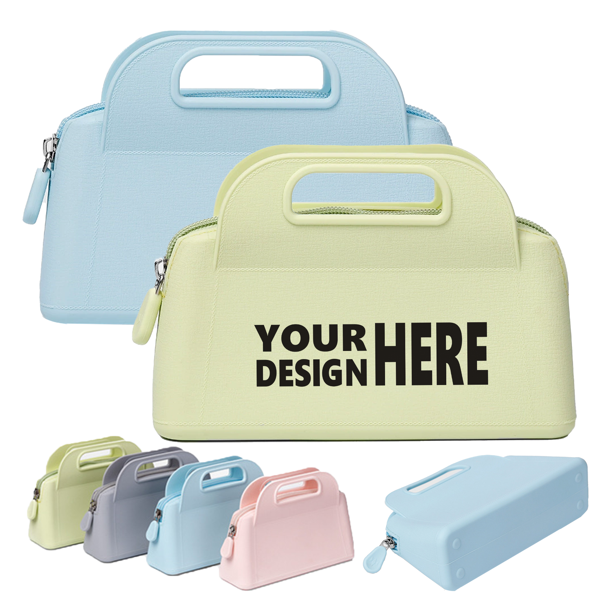 Waterproof Zipper Silicone Cosmetic Bag 2