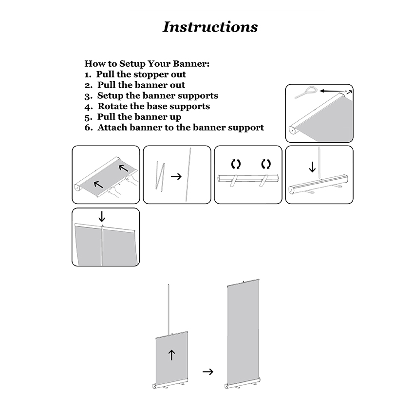 Economy Retractable Banner Stand 3