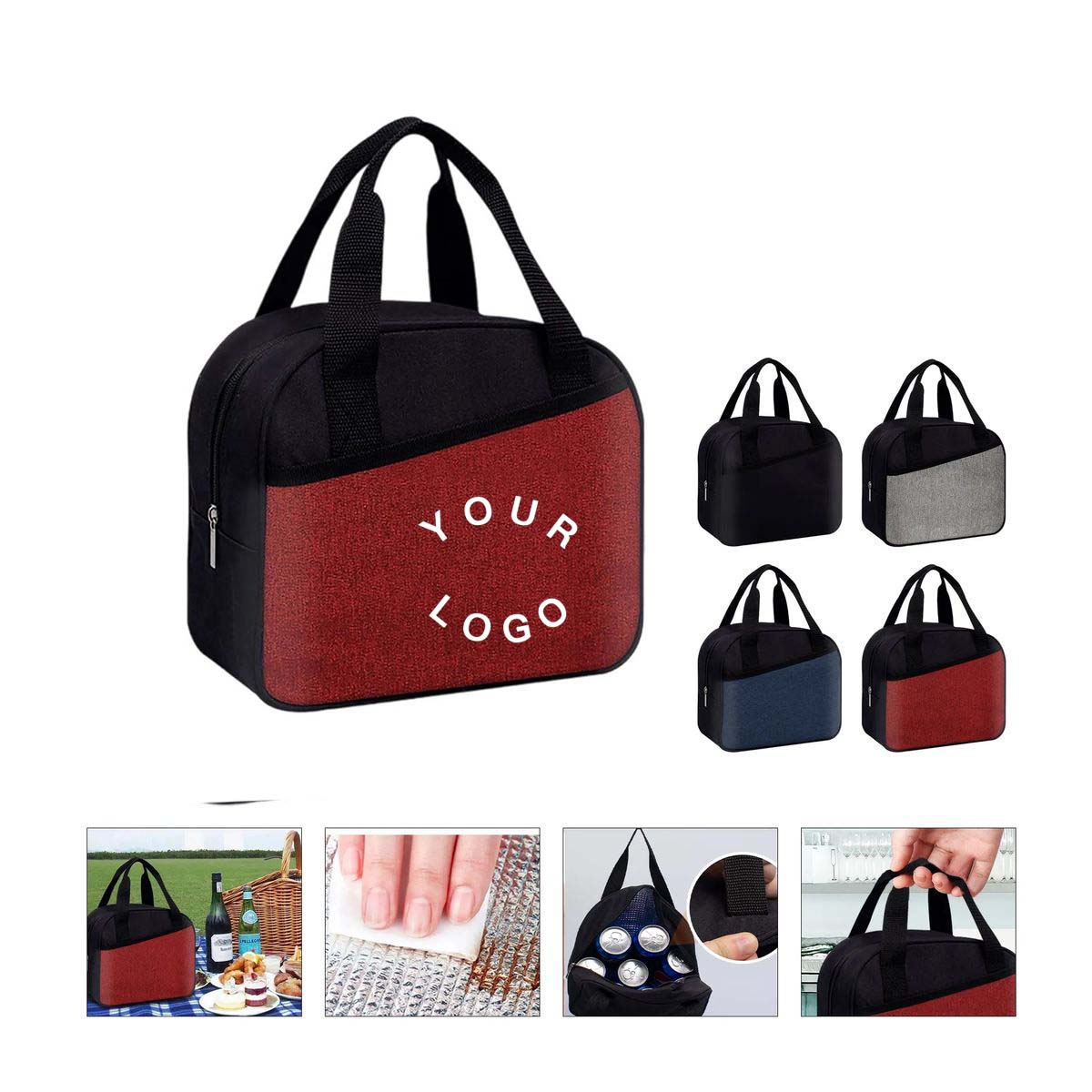 5L Tilted Cooler Bag with Oxford Fabric and Lining 1