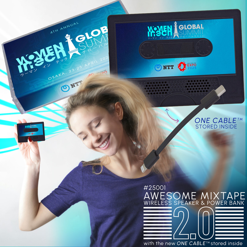 Awesome Mixtape 2.0 Wireless Speaker with One Cable™ Power Bank 5