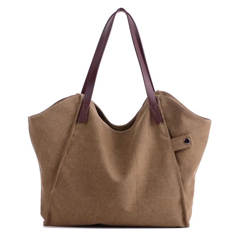 Canvas Tote Bag Handbags For Women, custom tote bag with logo imprint 3