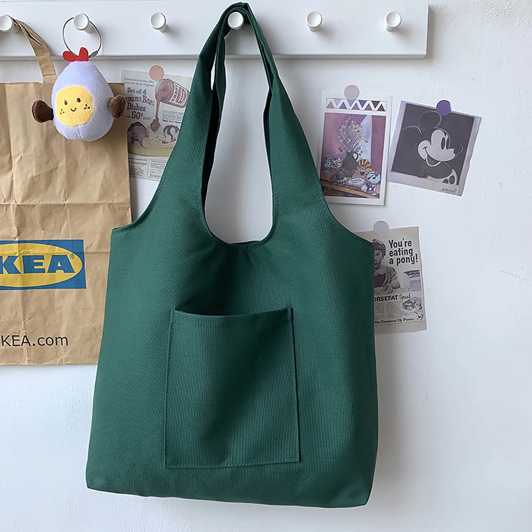 Canvas Tote Bag Aesthetic Personalized Reusable, custom tote bag with logo imprint 10