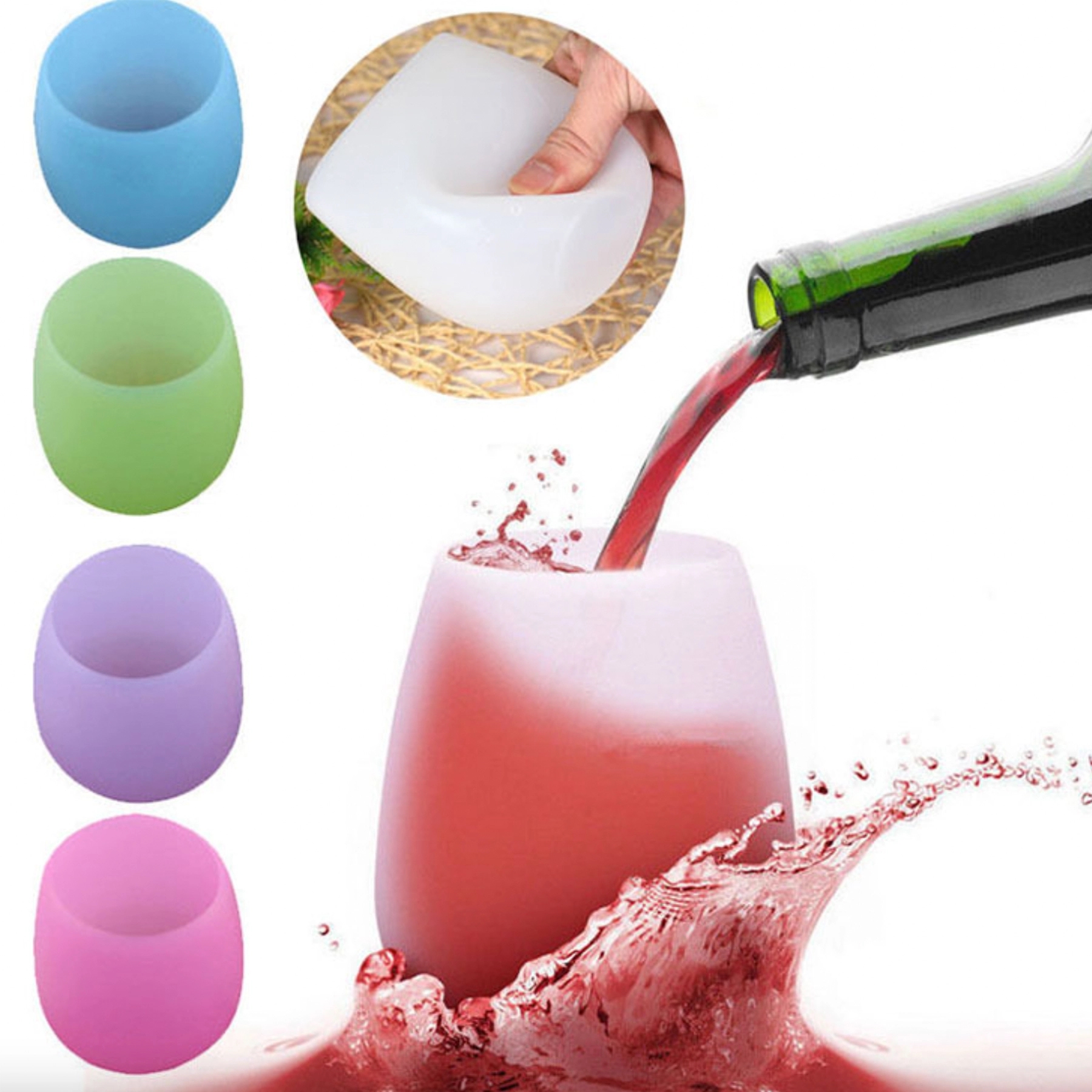 14oz Silicone Wine Glass 1