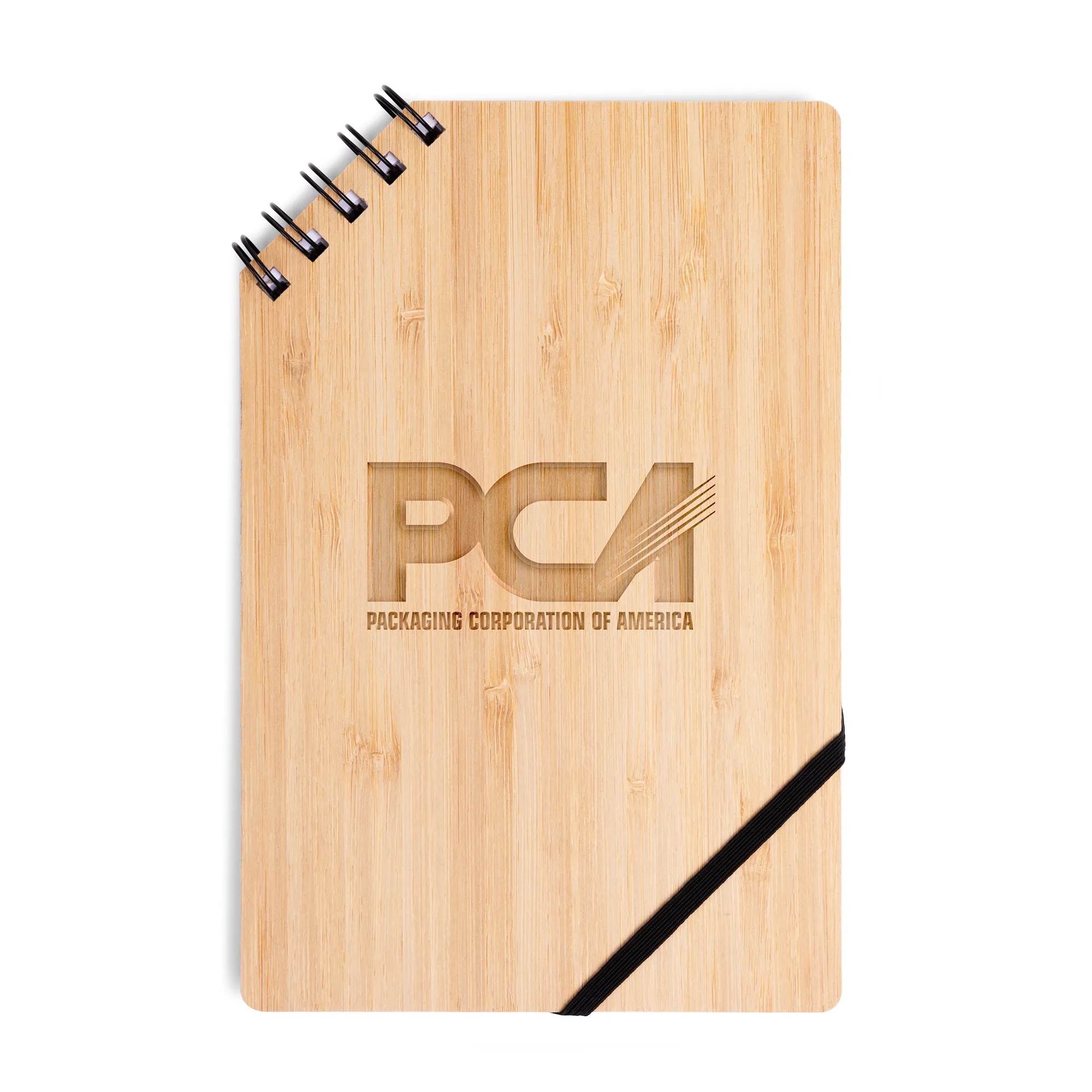A5 Corner Spiral Bound Journal Book with Bamboo Cover 5