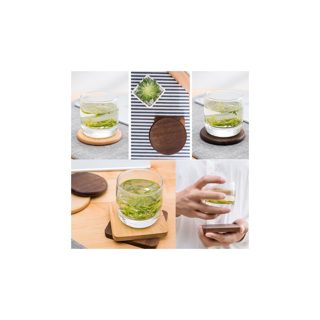 Creative Solid Wood Coaster 1