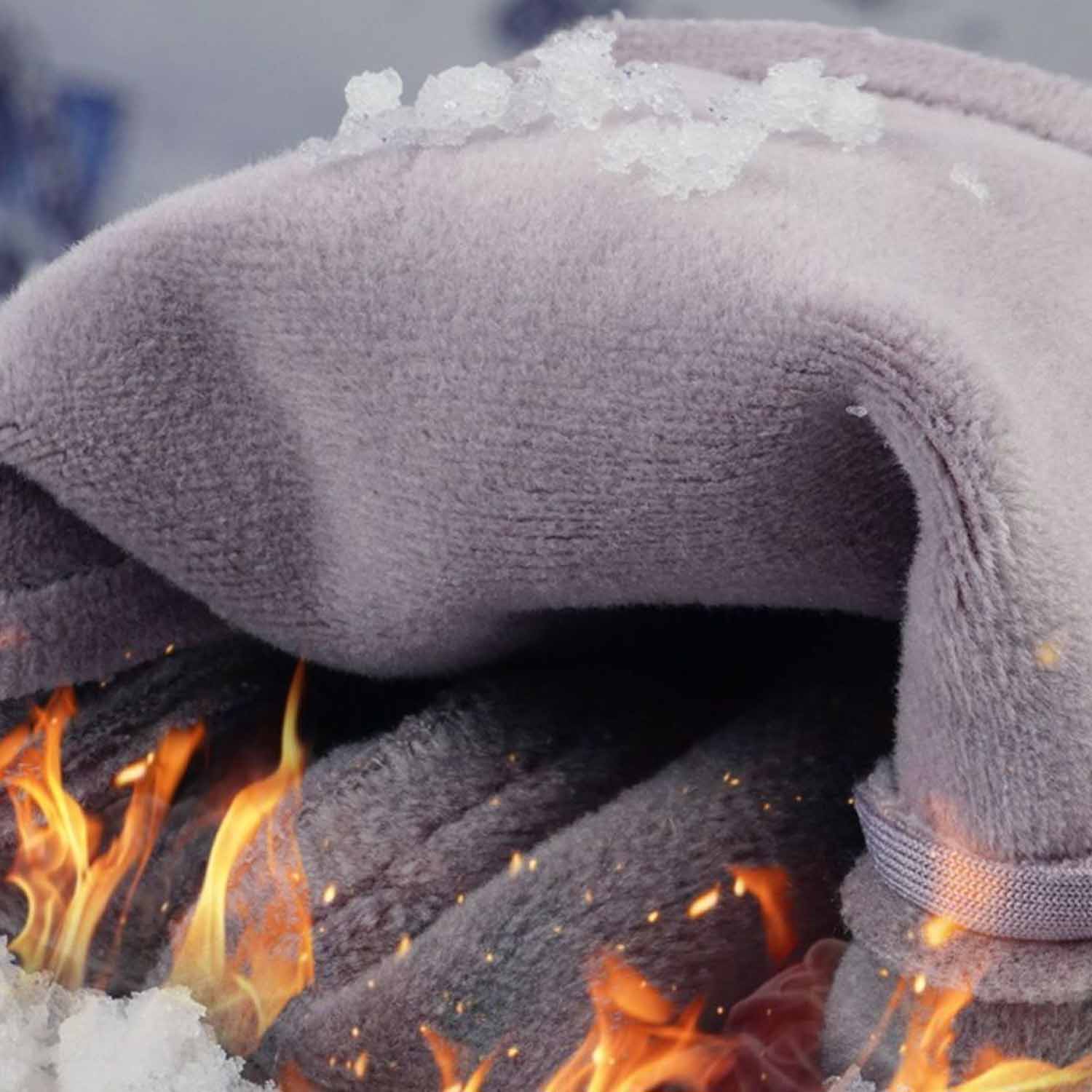 Windproof outdoor sports warm touchscreen gloves 2