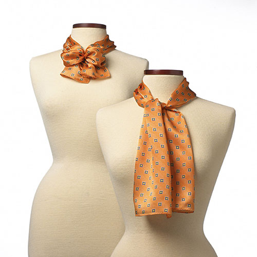 Orange Vasari Polyester Scarf - 8"x45" 2
