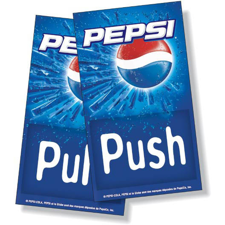 25 to 36 Sq. Inch Double-Side Adhesive Window Decal - 4 Colour Process