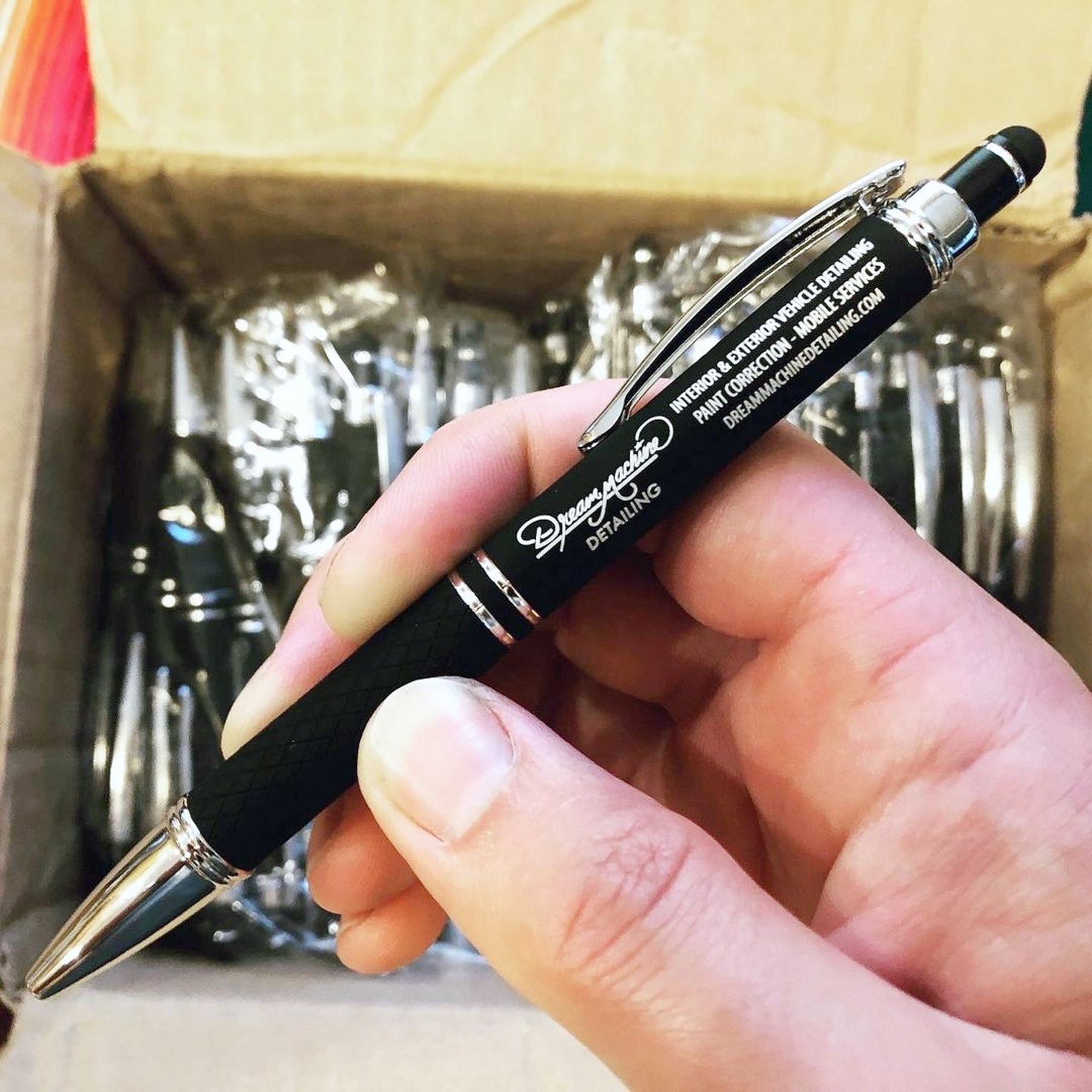 Soft Touch Diamond Stylus Pen With Rose Gold Trim 9