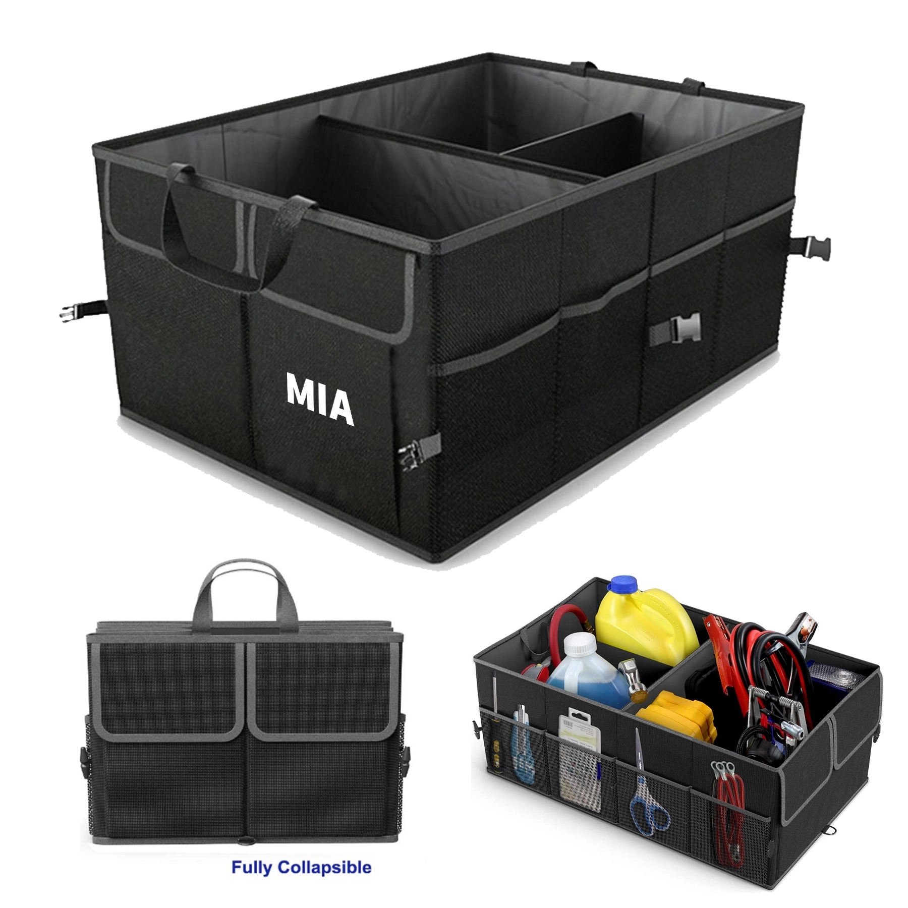 3-Compartment Cargo Trunk Storage Organizer 1
