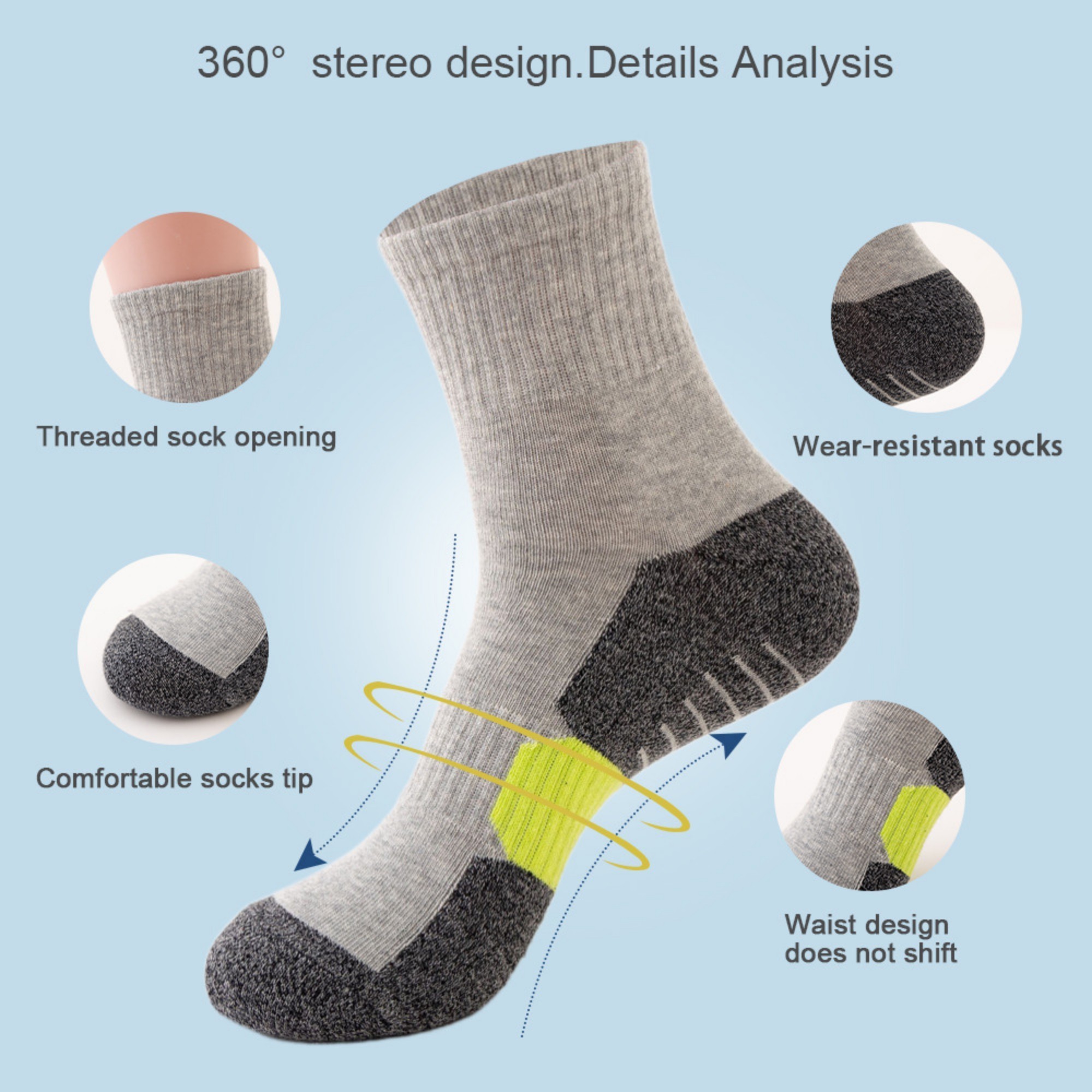 Men's Mid-Calf Athletic Socks 2