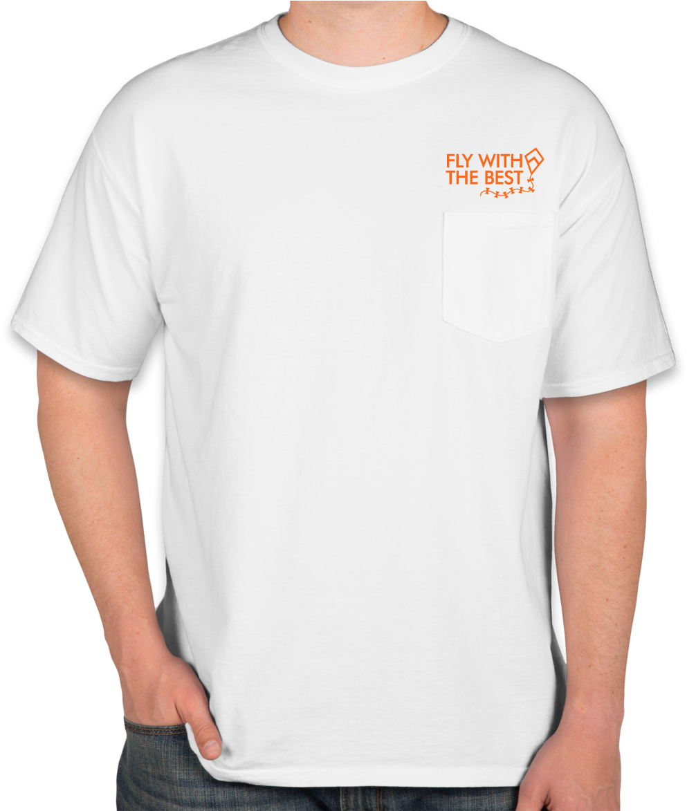 White Heavy Weight All-Cotton Pocket Tee