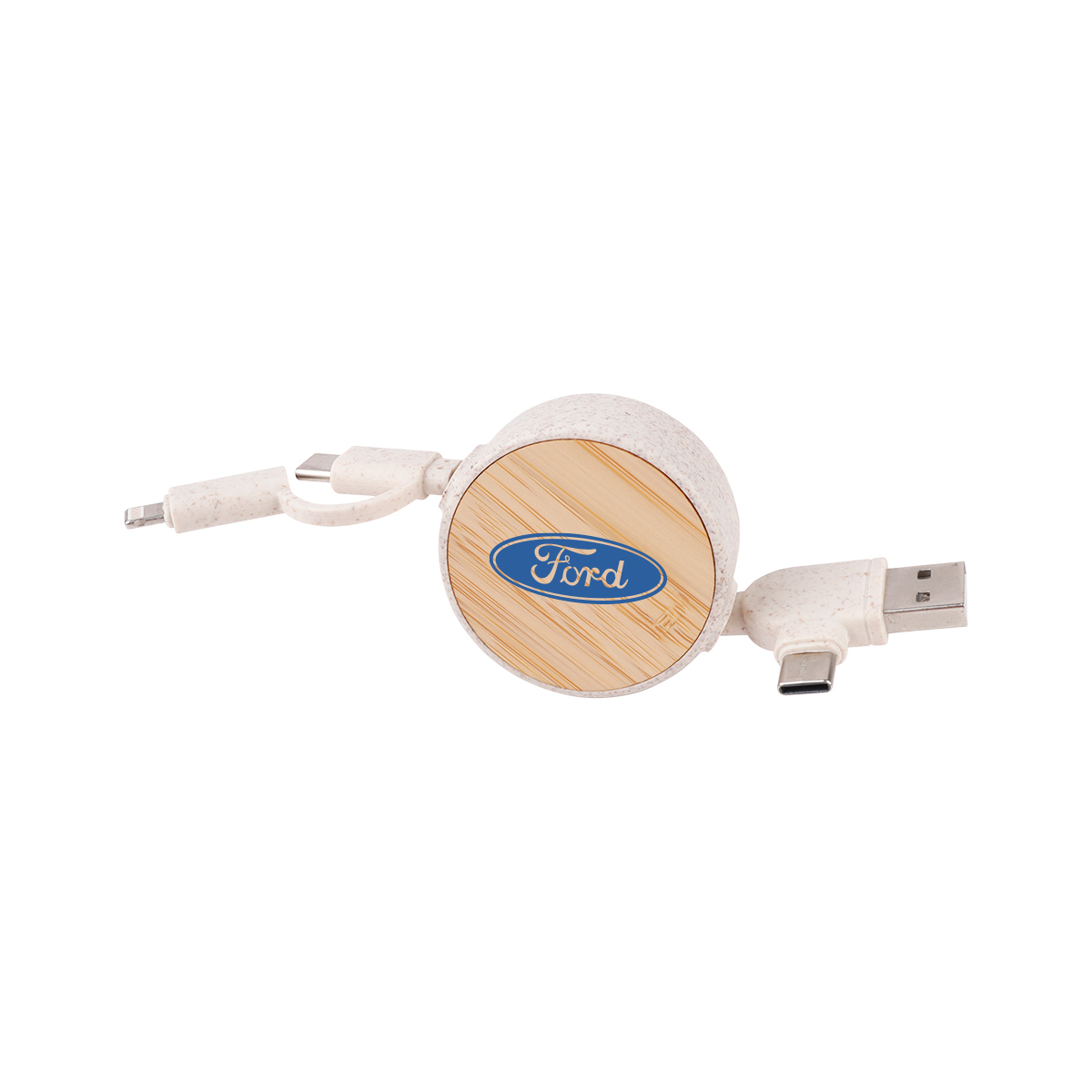 Eco-Friendly Retractable Cable with Type-C/USB 9
